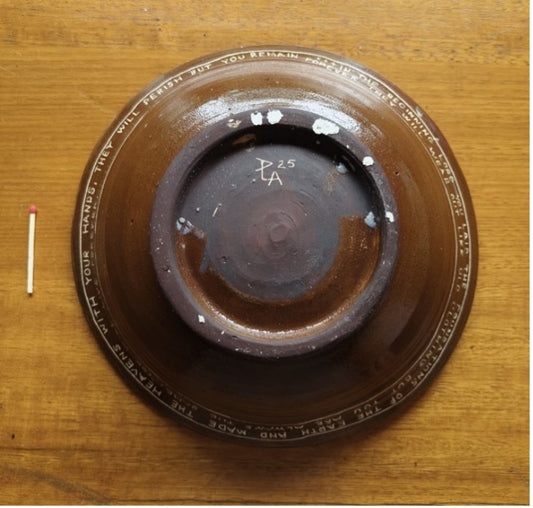 135 Salad Bowl with Inscription from Hebrews
