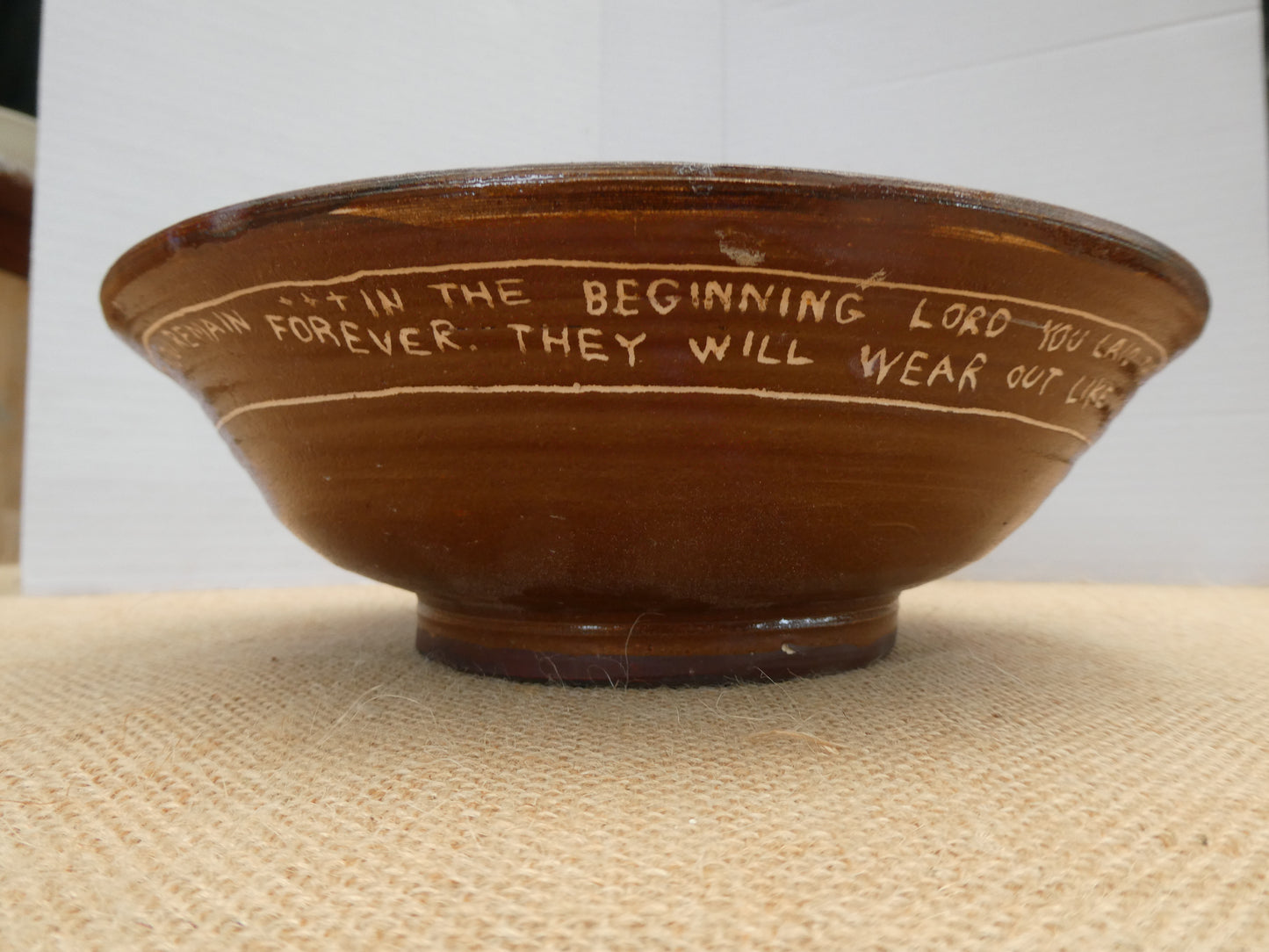 135 Salad Bowl with Inscription from Hebrews