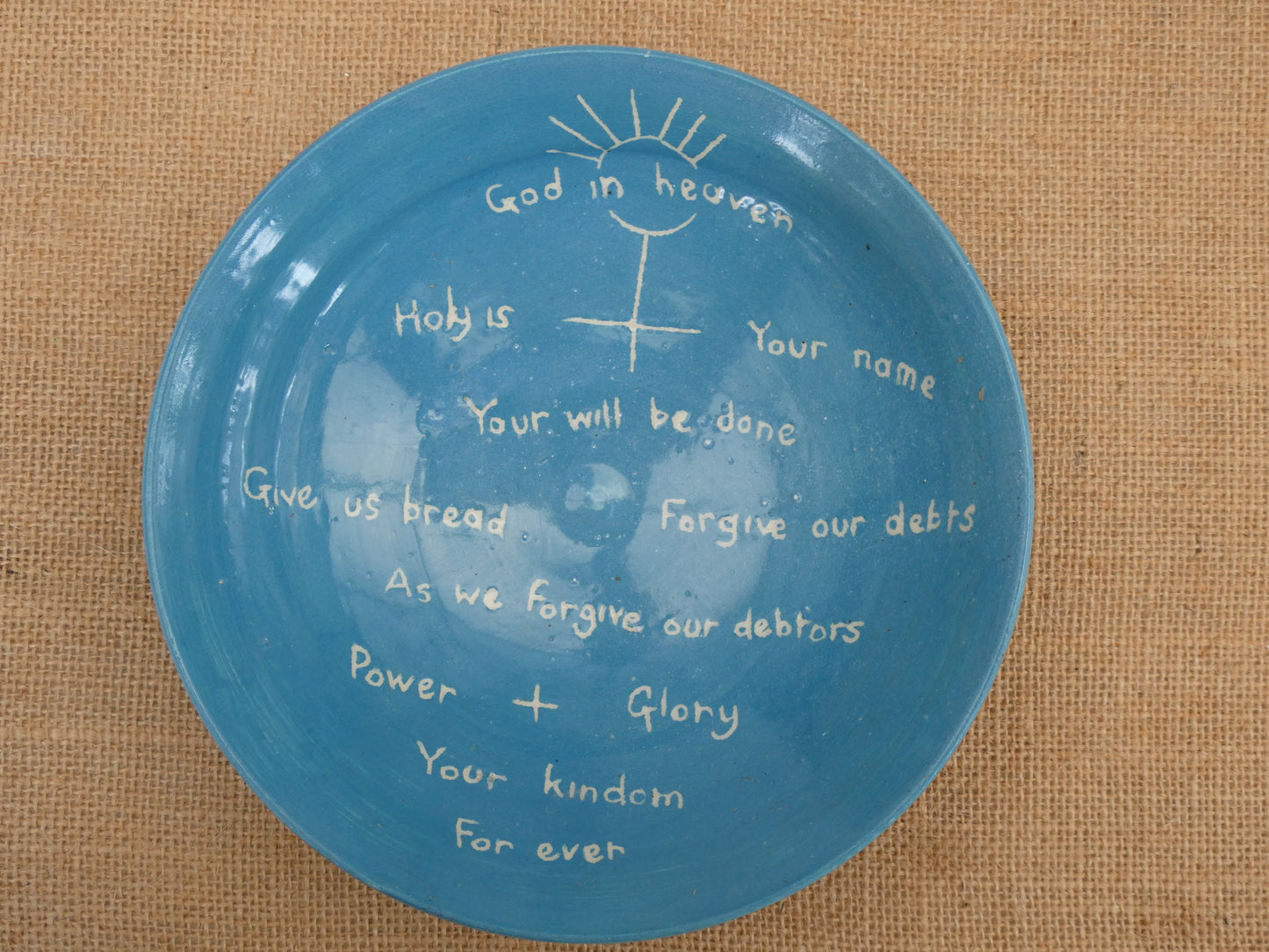 026  Blue glaze breakfast bowl
