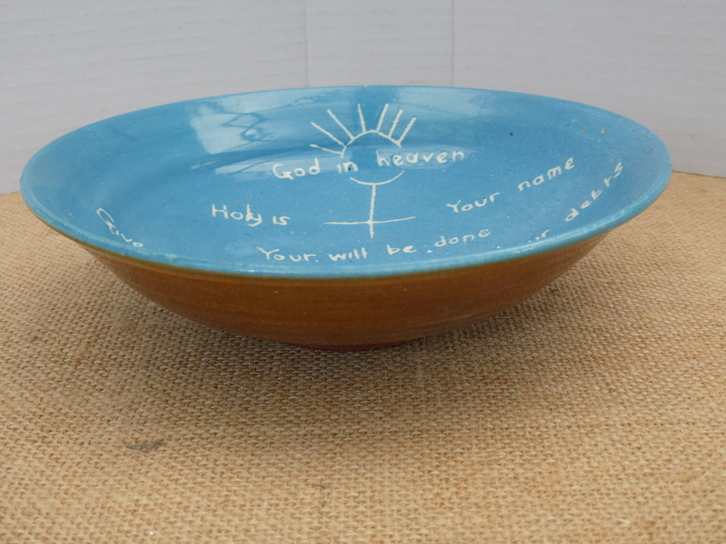 026  Blue glaze breakfast bowl