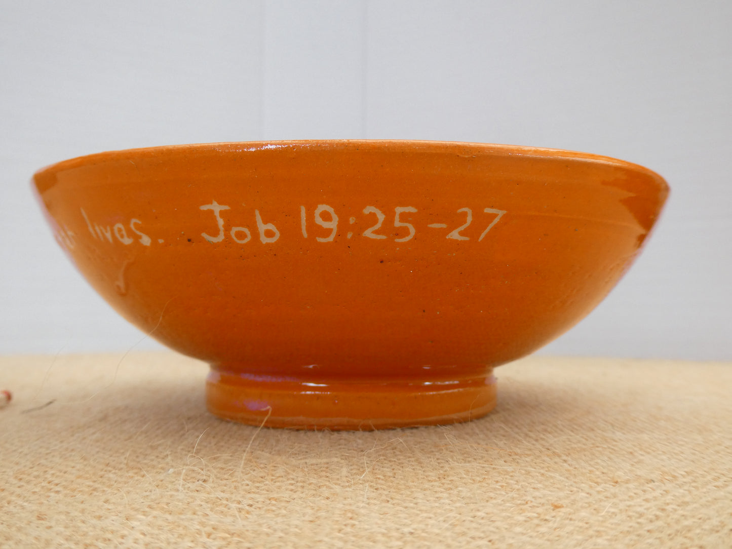 116 Orange desert bowl
