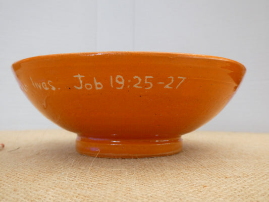 116 Orange desert bowl