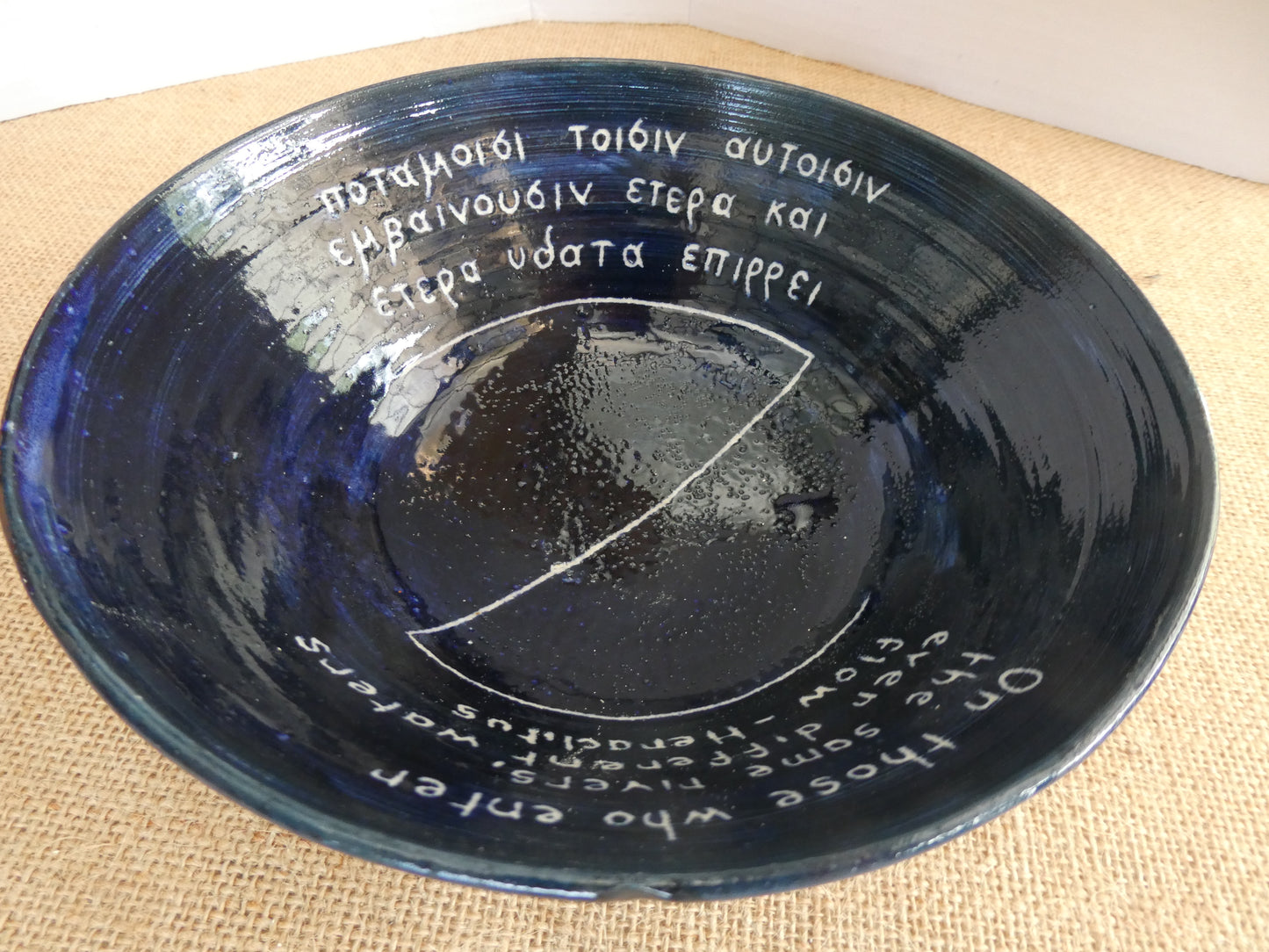 009 Lovely blue salad bowl