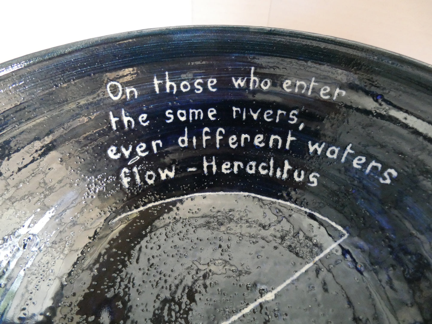 009 Lovely blue salad bowl