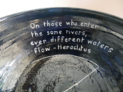 009 Lovely blue salad bowl