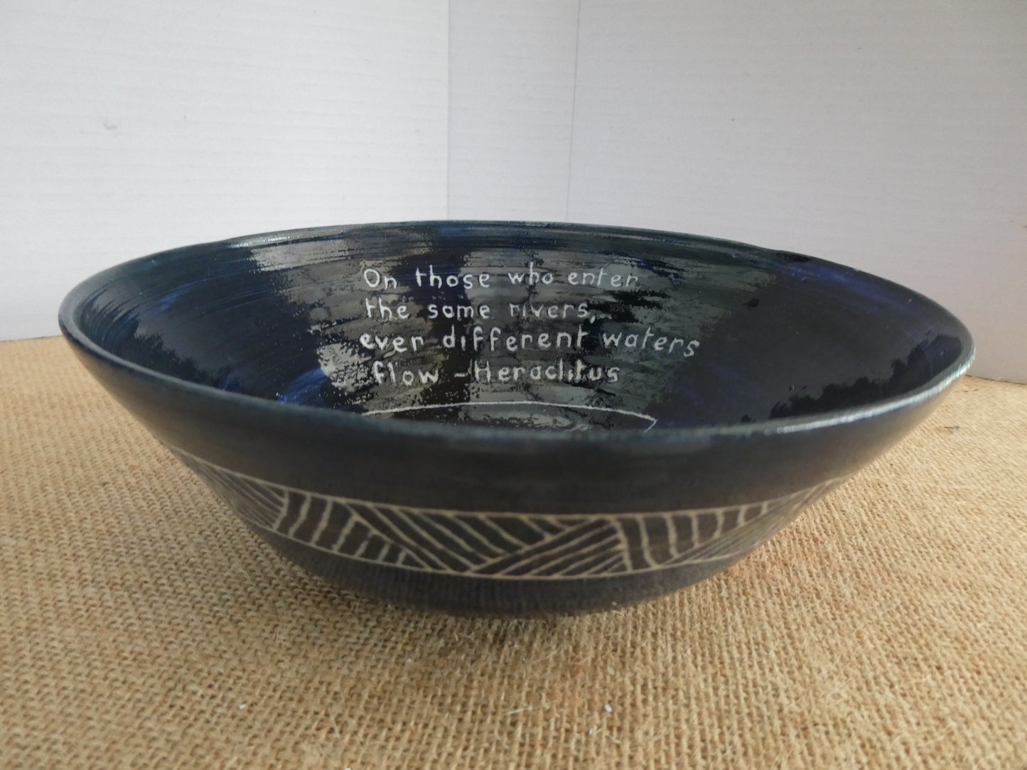 009 Lovely blue salad bowl